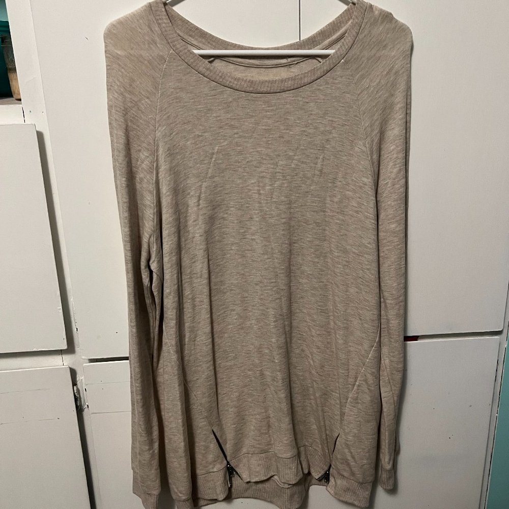 Long Beige Sweater